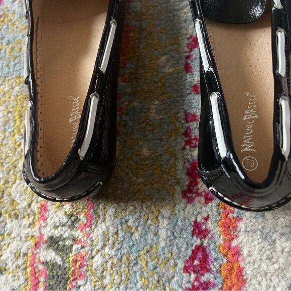 Nature Breeze Black & White Patent Leather Flats - Size 8.5 - Picture 6 of 7